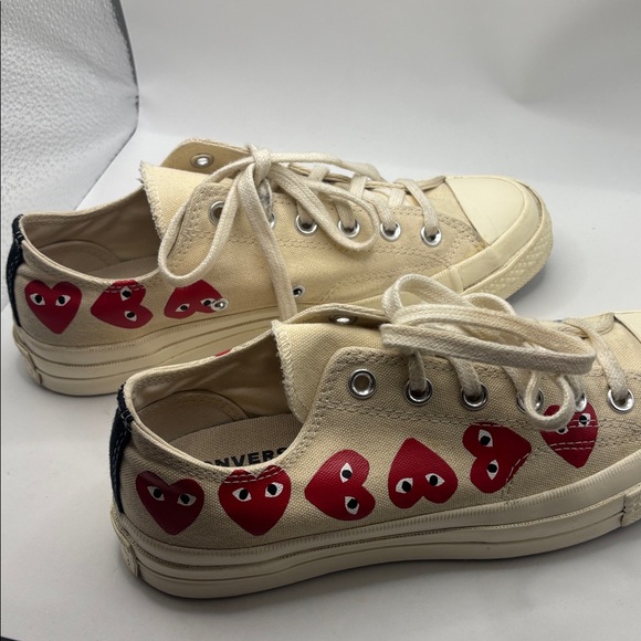 Converse CT All Star 70 Ox Comme des Garcons PLAY Multi-Heart White SZ M7/W9 - Picture 5 of 12